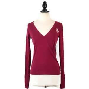 Abercrombie & Fitch Red Sweatshirt Top